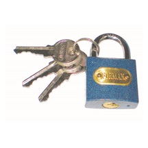 Zámek visací 38mm modrý