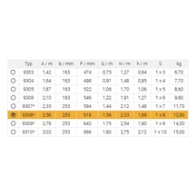 Schůdky jednostranné bez madla 9308