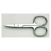 Nůžky nehtové ohnuté 9cm nerez