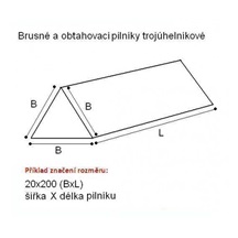 Pilník trojúhelníkový brusný 10x100    C49   220N7V 668361021.00