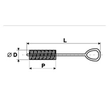 Kartáč zbr.350x100x25mm ocel vlnitá 0,20