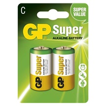 Baterie alkalická GP Super LR14 (C), 2BL