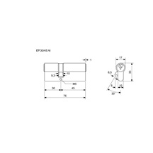 Vložka EURO Plus 30+45 Ni 3kl.R1