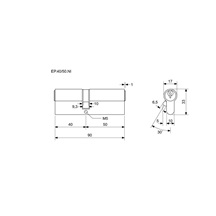 Vložka EURO Plus 40+50 Ni 3kl.R1