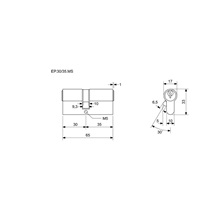 Vložka EURO Plus 30+35 Ms 3kl.R1