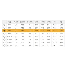 Schůdky jednostranné bez madla 9305