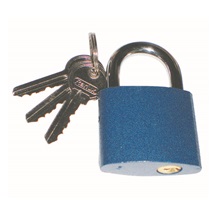 Zámek visací 50mm modrý
