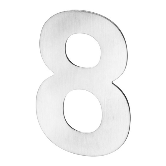 Číslo fasádní 8      nerez   výška číslice 12cm