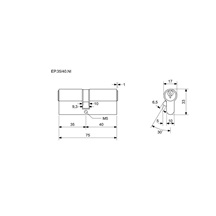 Vložka EURO Plus 35+40 Ni 3kl.R1