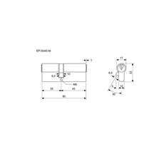 Vložka EURO Plus 35+45 Ni 3kl.R1