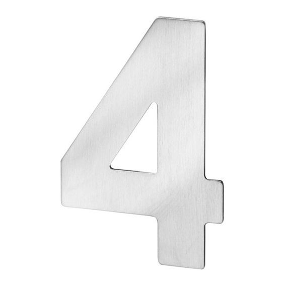 Číslo fasádní 4      nerez   výška číslice 12cm