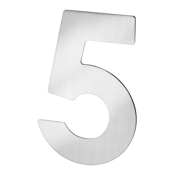 Číslo fasádní 5     nerez